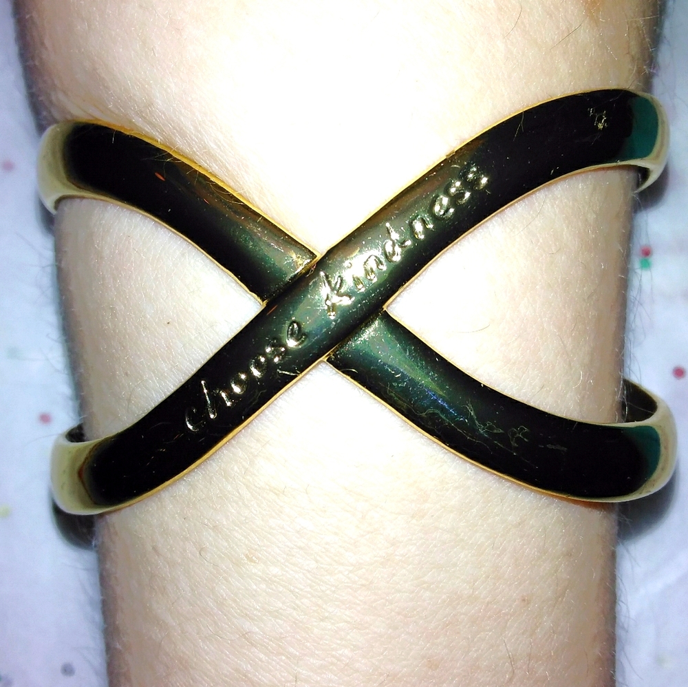 Rustic Cuff "Choose Kindness" Bracelet